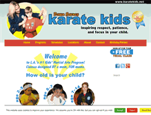Tablet Screenshot of karatekids.net